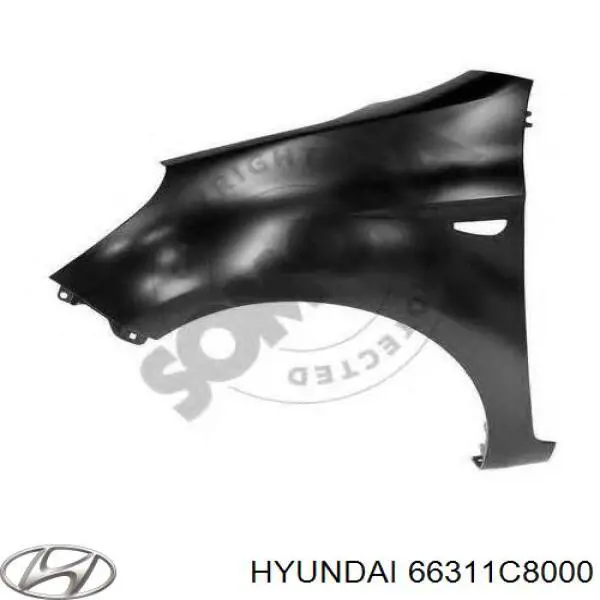 Ліве переднє крило Hyundai/Kia 66311C8000 ціна, від 112.61 USD