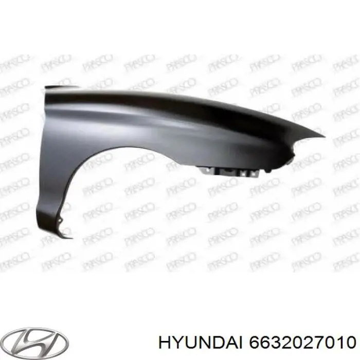 Крило переднє праве на Hyundai Coupe RD