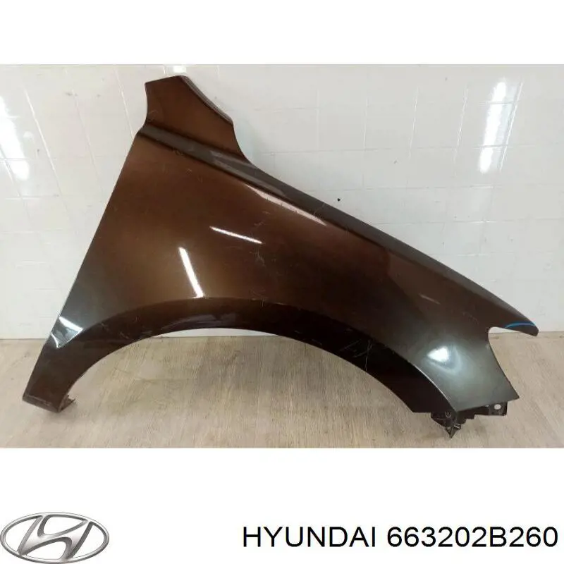 Крило переднє праве Hyundai/Kia 663202B260 ціна, від 106.39 USD