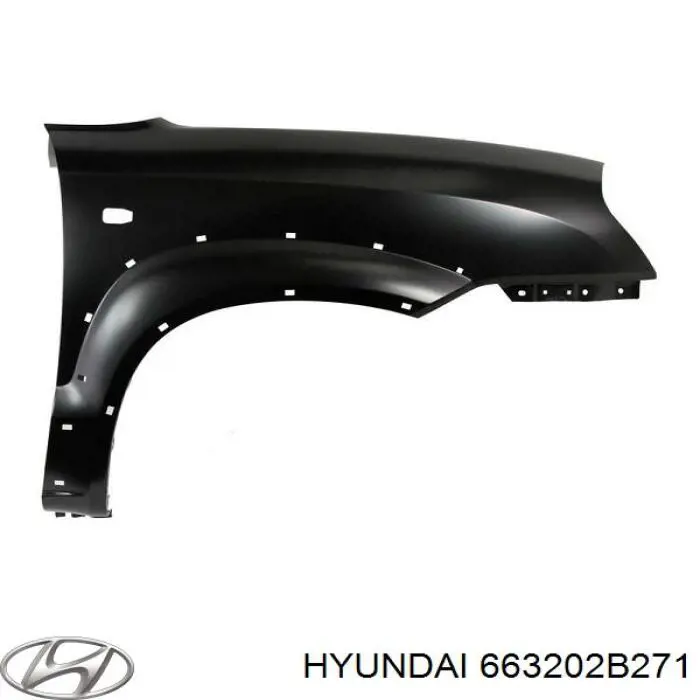 663202B271 Hyundai/Kia крило переднє праве