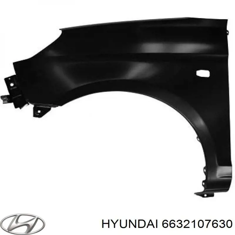 Купити 6632107630 Hyundai/Kia Крила