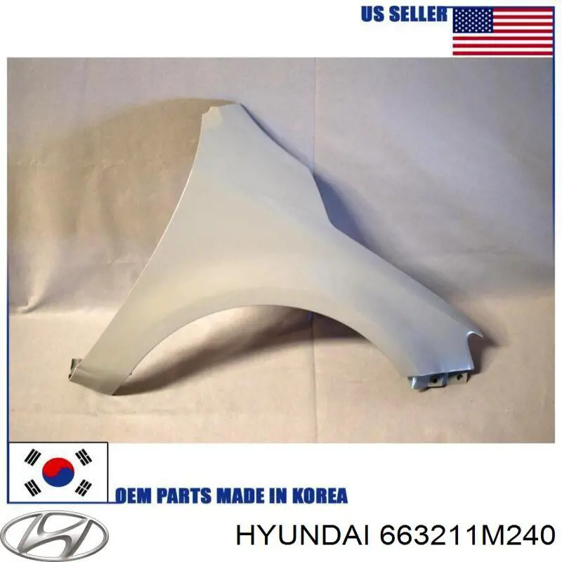 663211M240 Hyundai/Kia Крило переднє праве