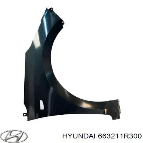 Крило переднє праве Hyundai/Kia 663211R300 ціна, від 277.46 USD