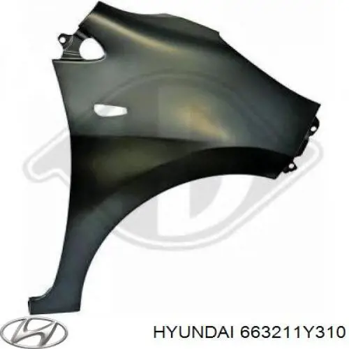 663211Y300 Hyundai/Kia крило переднє праве