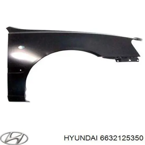 6632125350 Hyundai/Kia крило переднє праве