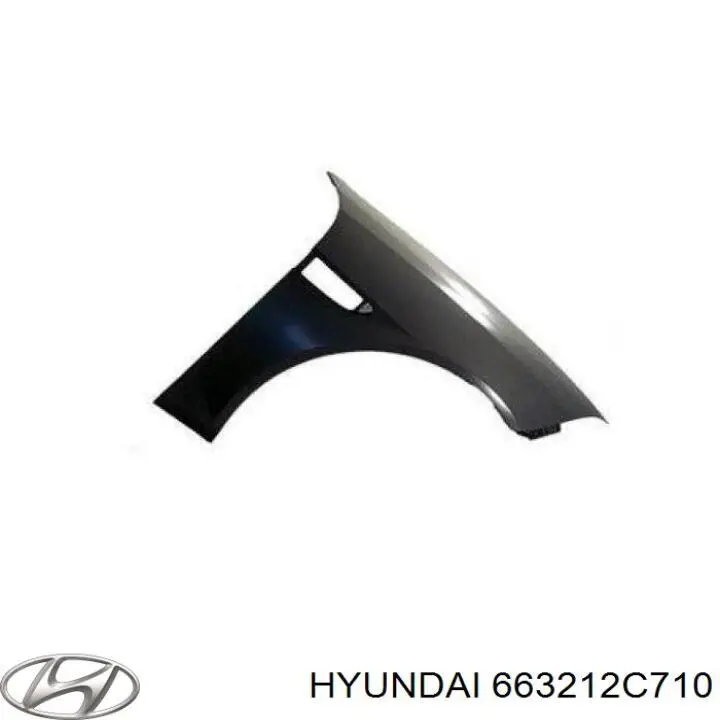 663212C710 Hyundai/Kia крило переднє праве