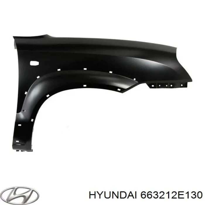 663212E130 Hyundai/Kia Крило переднє праве