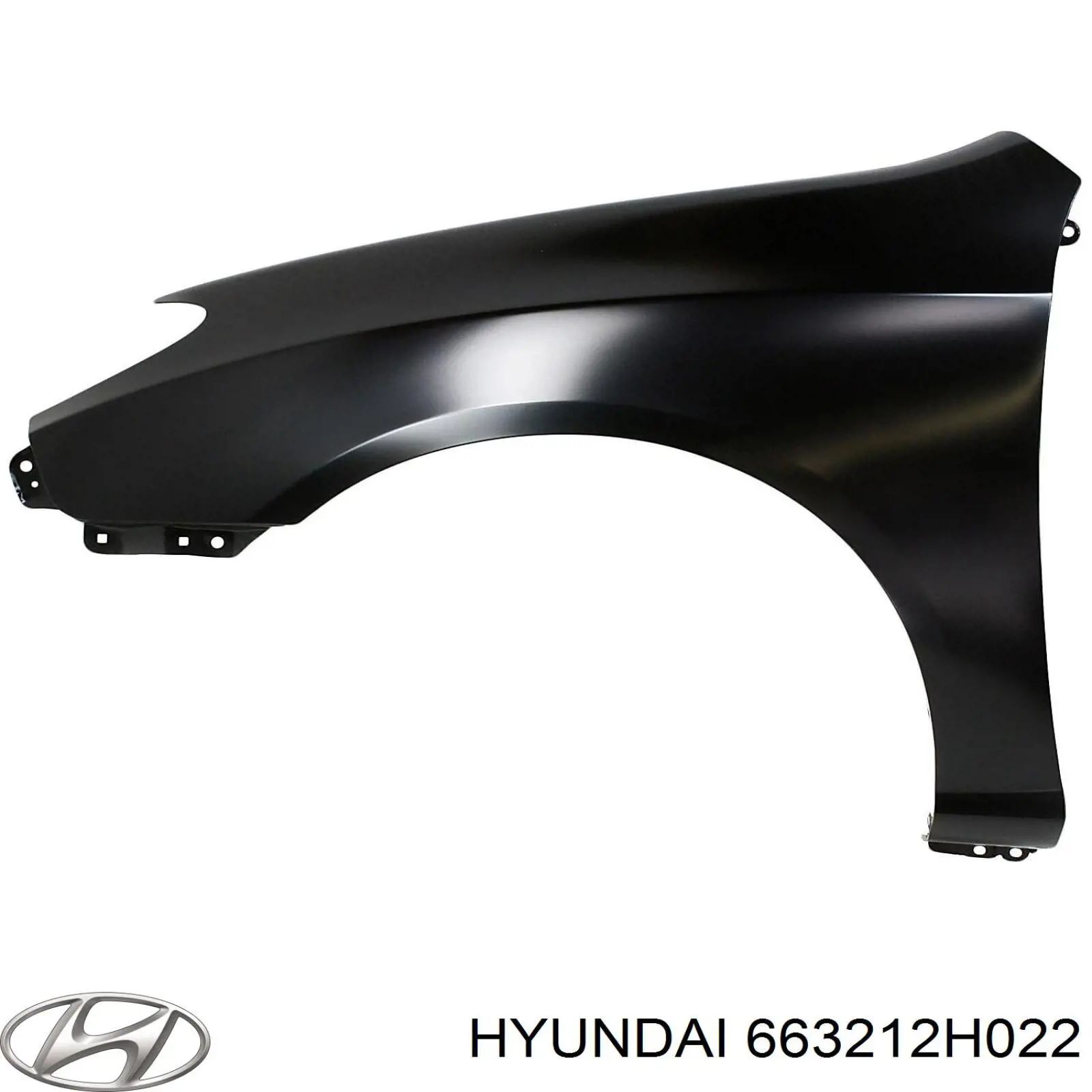 663212H020 Hyundai/Kia крило переднє праве