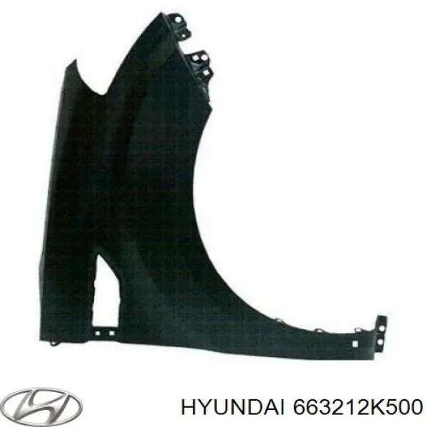663212K500 Hyundai/Kia крило переднє праве