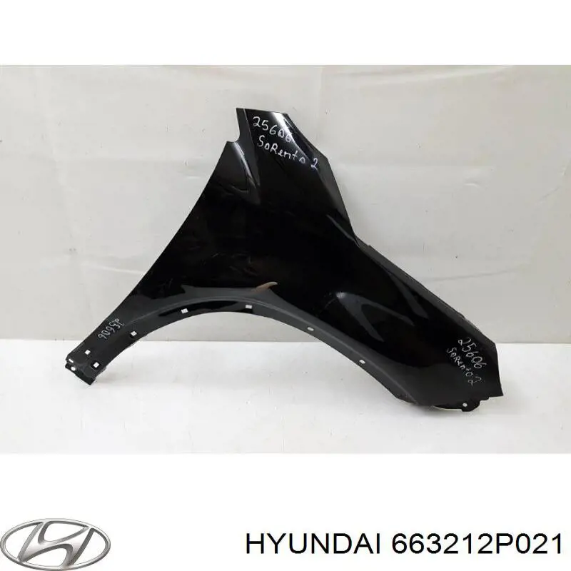 663212P021 Hyundai/Kia крило переднє праве