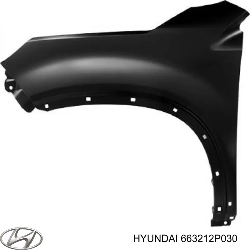 663212P030 Hyundai/Kia крило переднє праве