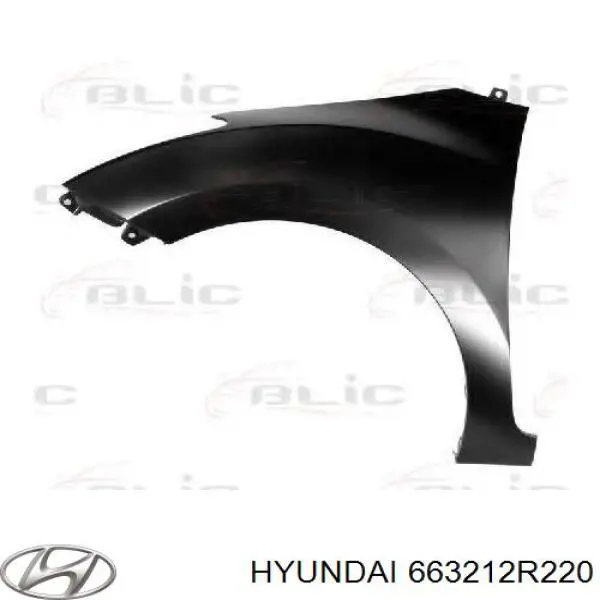 Крило переднє праве Hyundai/Kia 663212R220 ціна, від 265358.84 USD