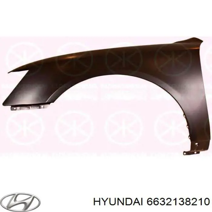 Крило переднє праве на Hyundai Sonata EF