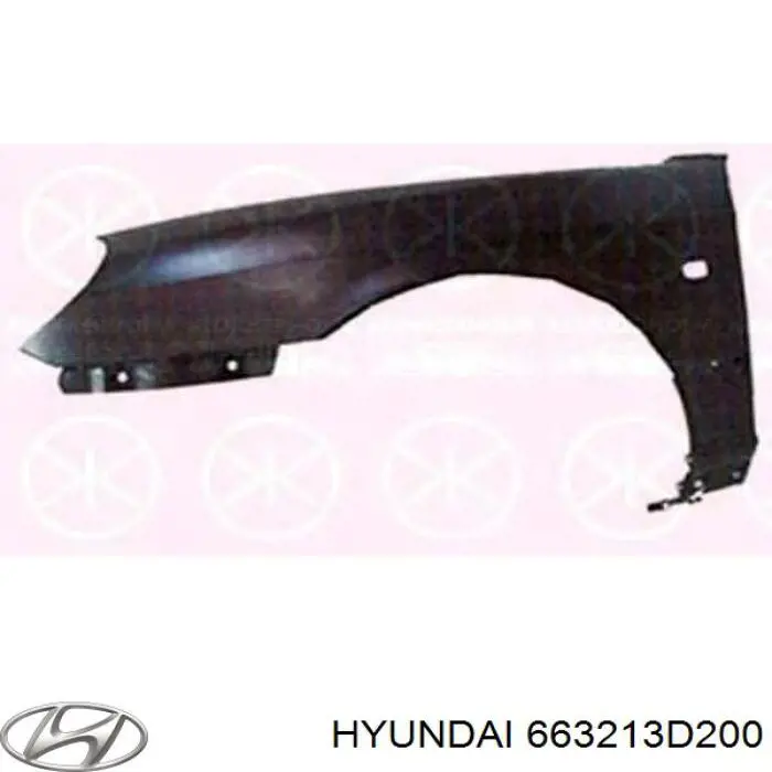 Купити 663213D200 Hyundai/Kia Крила