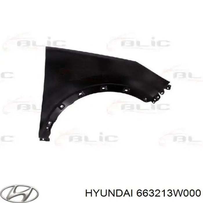663213W000 Hyundai/Kia крило переднє праве