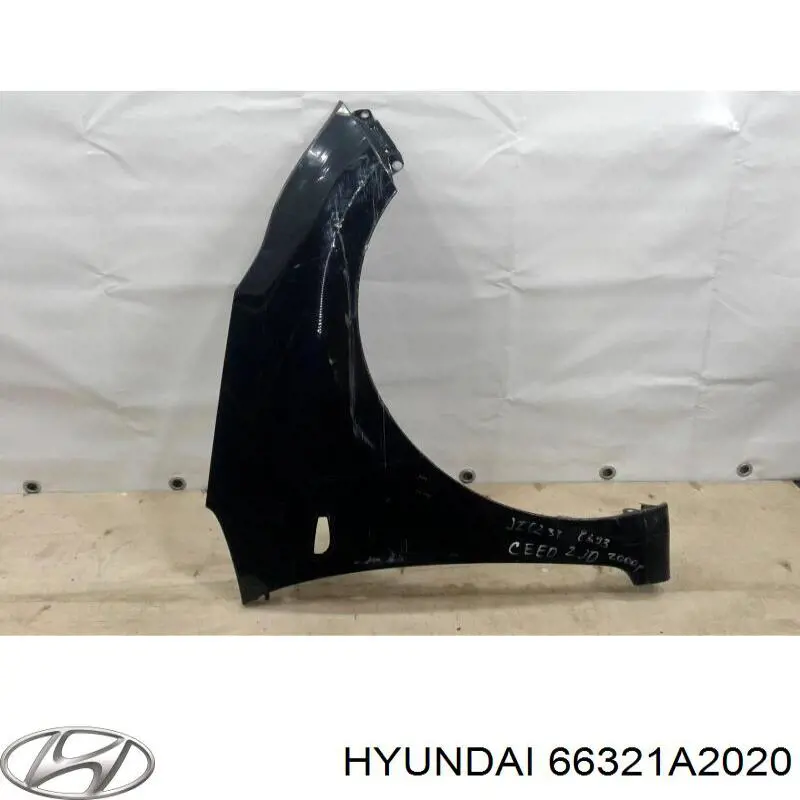 66321A2020 Hyundai/Kia крило переднє праве