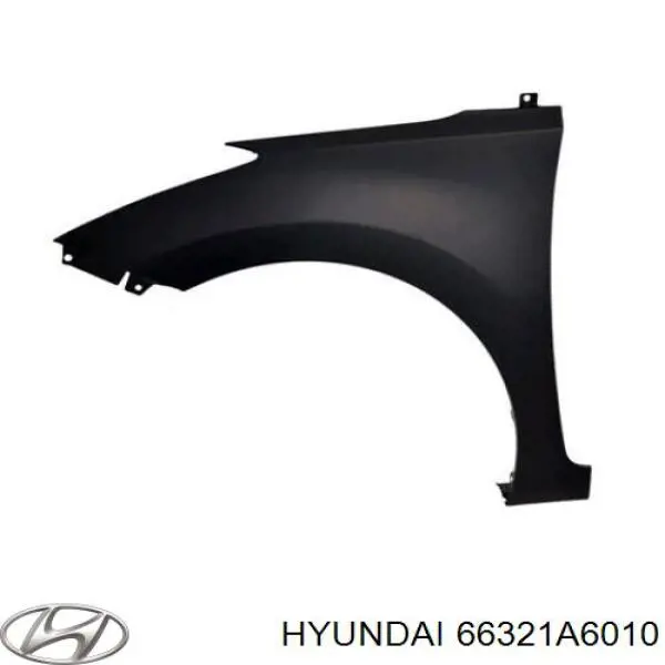 Крило переднє праве Hyundai/Kia 66321A6010 ціна, від 37.88 USD
