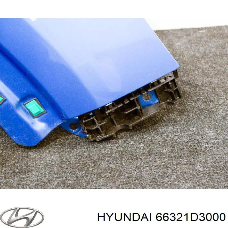 Крило переднє праве Hyundai/Kia 66321D3000 ціна, від 39.44 USD