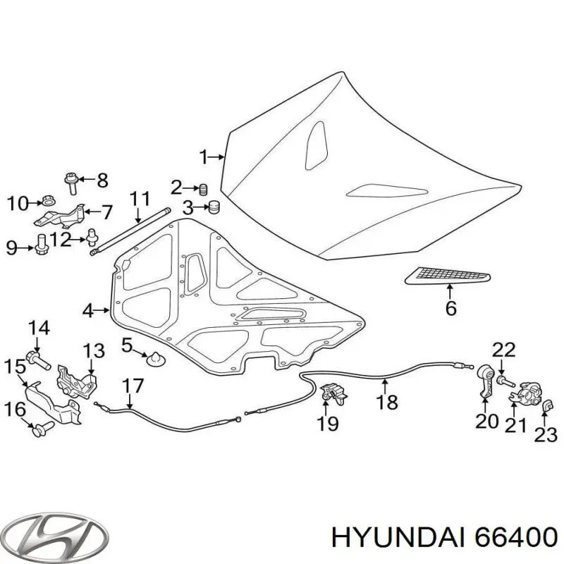 Купити 0K54G52310 Hyundai/Kia Капот