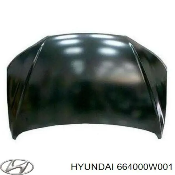 Капот 664000W001 Hyundai/Kia