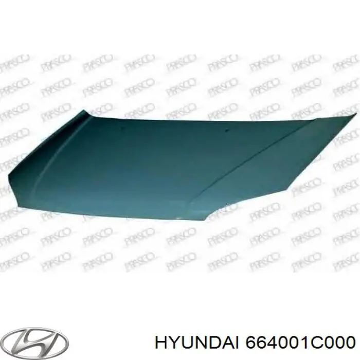 664001C000 Hyundai/Kia капот