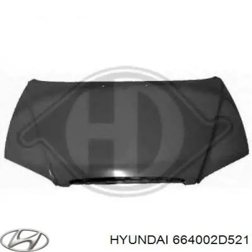 Капот Hyundai/Kia 664002D521 ціна, від 123.61 USD
