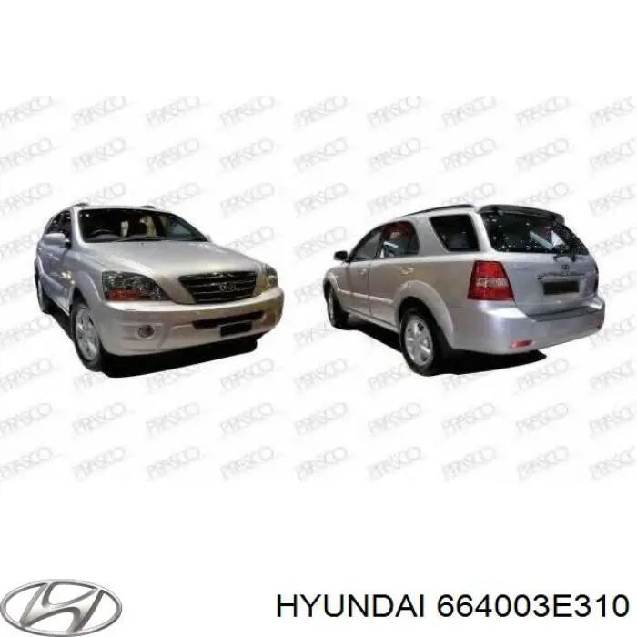 Капот Hyundai/Kia 664003E310 ціна, від 42.28 USD