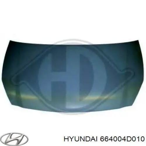 Капот Hyundai/Kia 664004D010 ціна, від 101.16 USD
