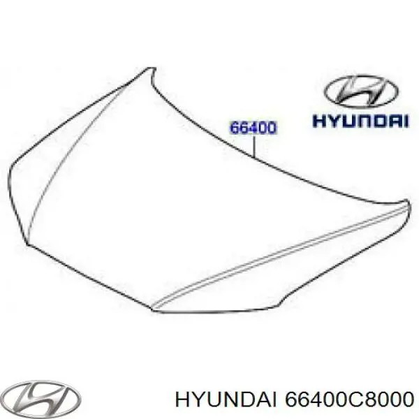 Капот на Hyundai I20 GB