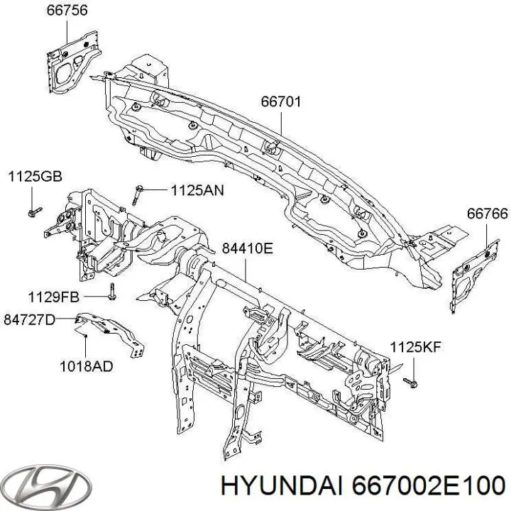  Hyundai/Kia 667002E100 ціна, від 125.69 USD
