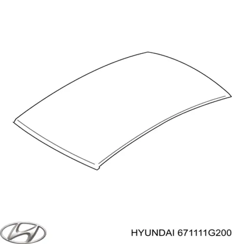 671111G200 Hyundai/Kia дах