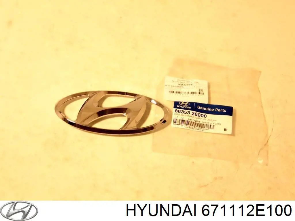 671112E000 Hyundai/Kia дах
