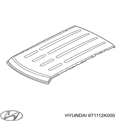 Дах кабіни в зборі Hyundai/Kia 671112K000 ціна, від 216.58 USD