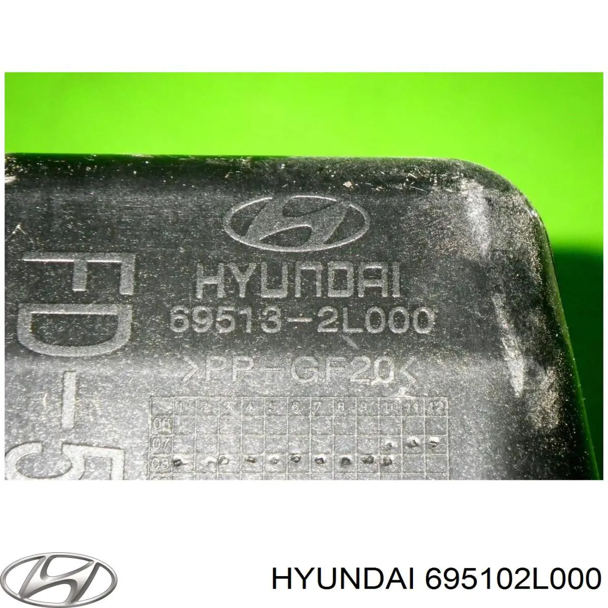 Люк б/бака Hyundai/Kia 695102L000 ціна, від 11.40 USD