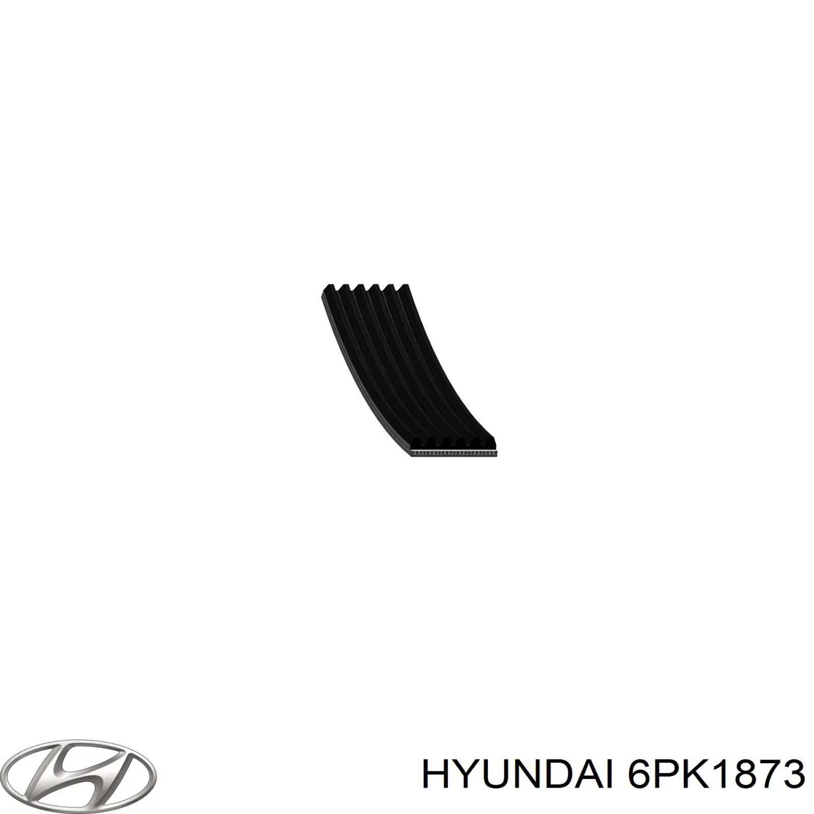 Ремінь приводний, агрегатів 6PK1873 Hyundai/Kia