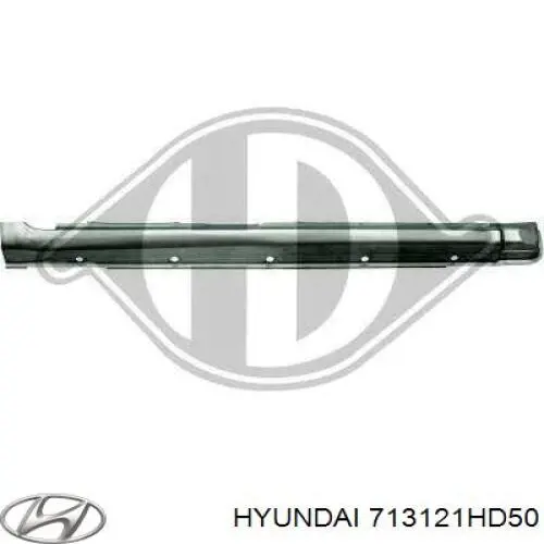 Поріг зовнішній лівий Hyundai/Kia 713121HD50 ціна, від 101.32 USD