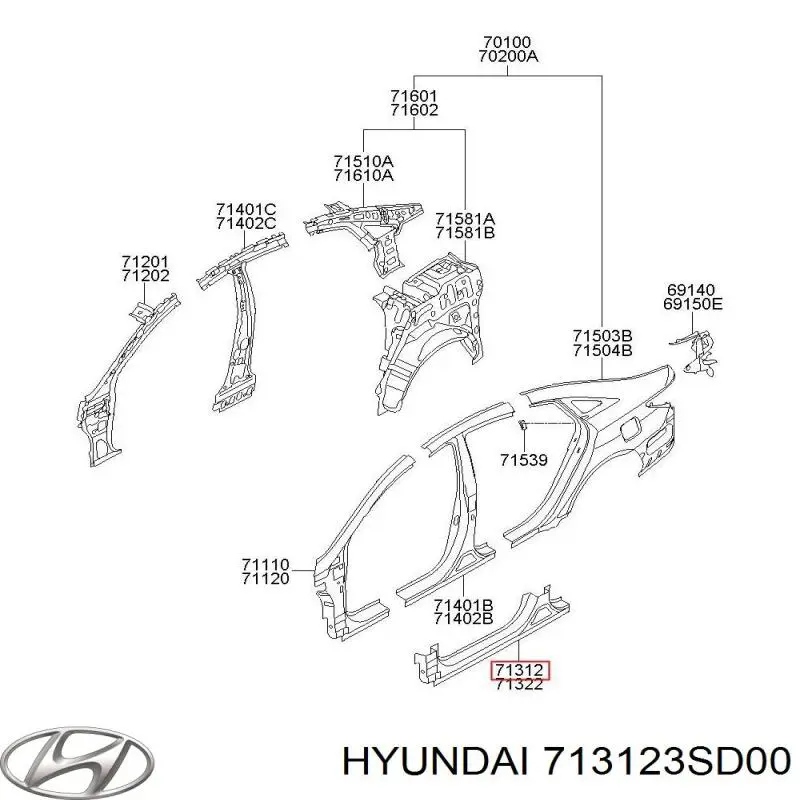  713123SD00 Hyundai/Kia