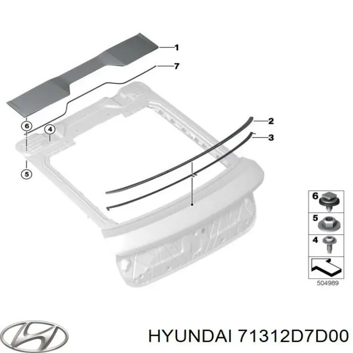 Купити 71312D7D00 Hyundai/Kia Поріг зовнішній лівий