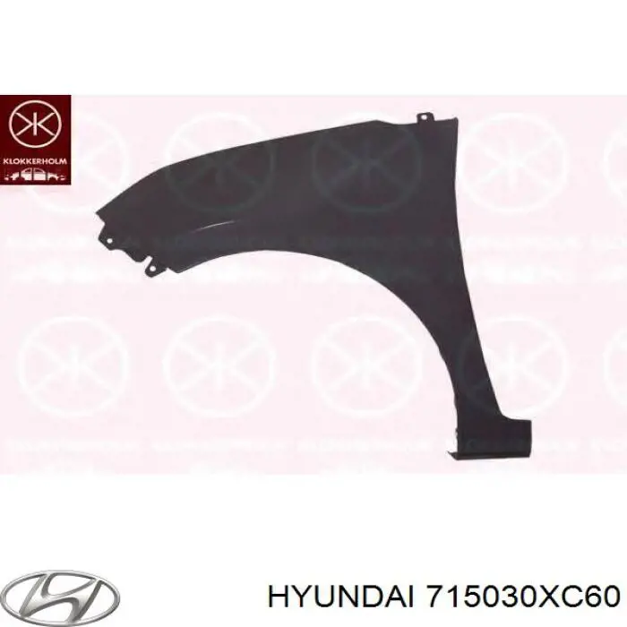 715030XC60 Hyundai/Kia крило заднє ліве