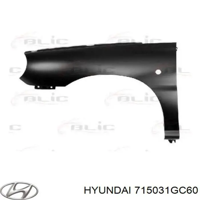 Крило заднє Hyundai/Kia 715031GC60 ціна, від 253.39 USD