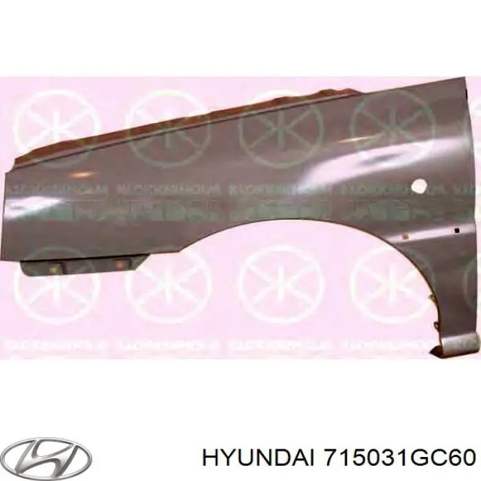 Купити 715031GC60 Hyundai/Kia Крило заднє ліве
