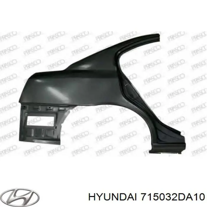 Крило заднє Hyundai/Kia 715032DA10 ціна, від 1520.32 USD