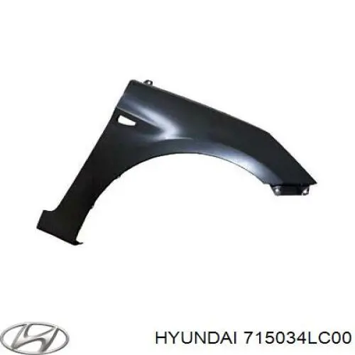 Крило заднє Hyundai/Kia 715034LC00 ціна, від 300.90 USD