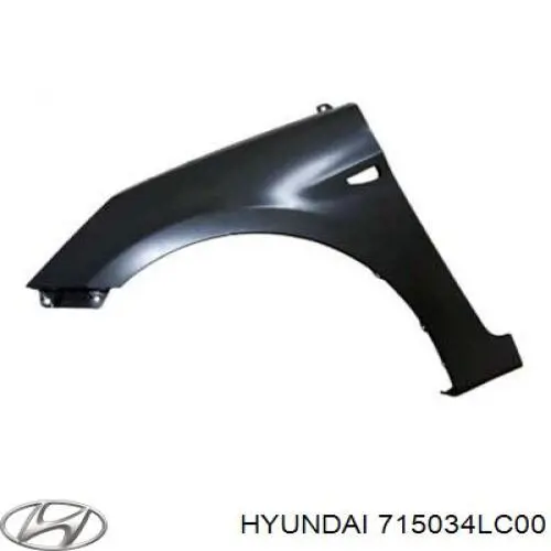 Крило заднє ліве Hyundai Accent (SB) (Хендай Акцент)