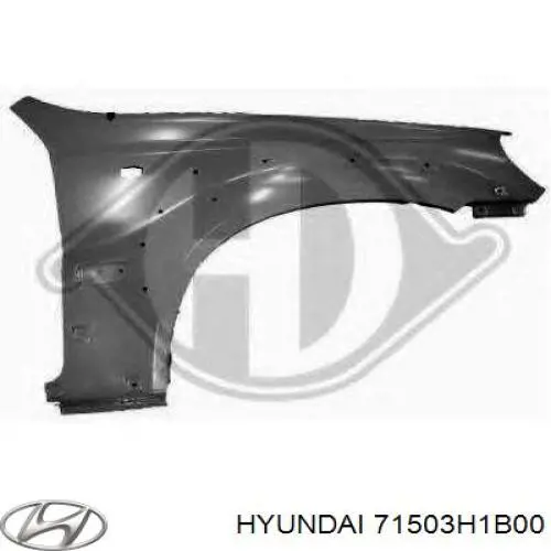 Крило заднє ліве Hyundai/Kia 71503H1B00 ціна, від 190.04 USD