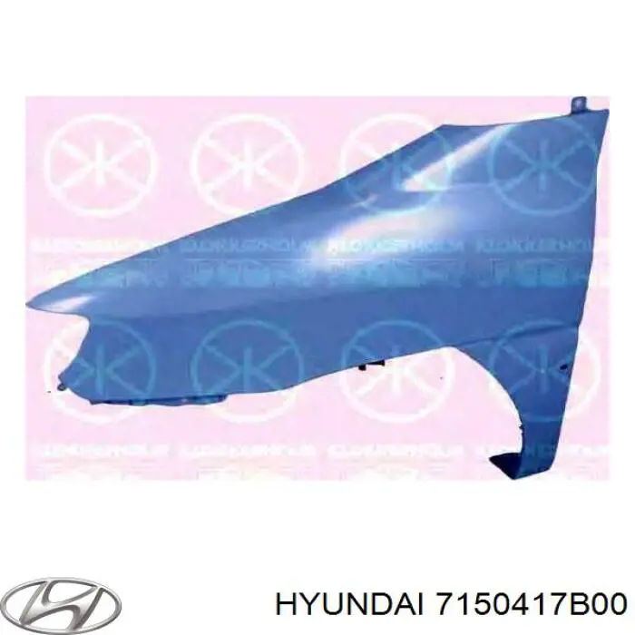 Крило заднє праве Hyundai/Kia 7150417B00 ціна, від 295.60 USD