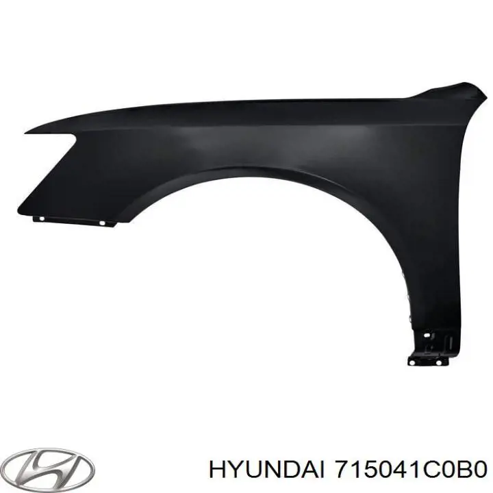 Крило заднє праве Hyundai/Kia 715041C0B0 ціна, від 126.69 USD