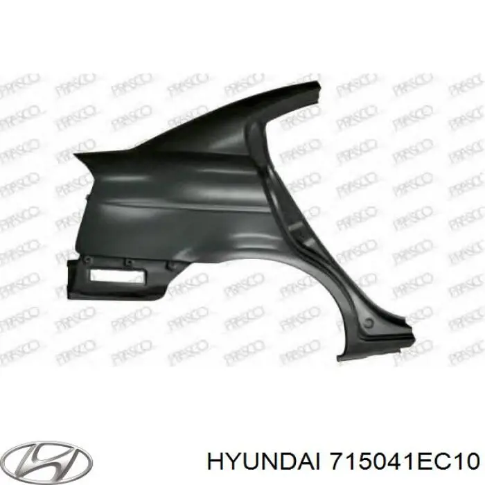 Крило заднє праве Hyundai/Kia 715041EC10 ціна, від 228.68 USD
