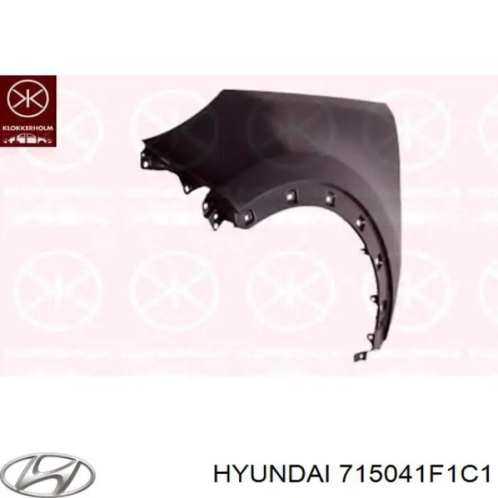 715041F1C1 Hyundai/Kia крило заднє праве