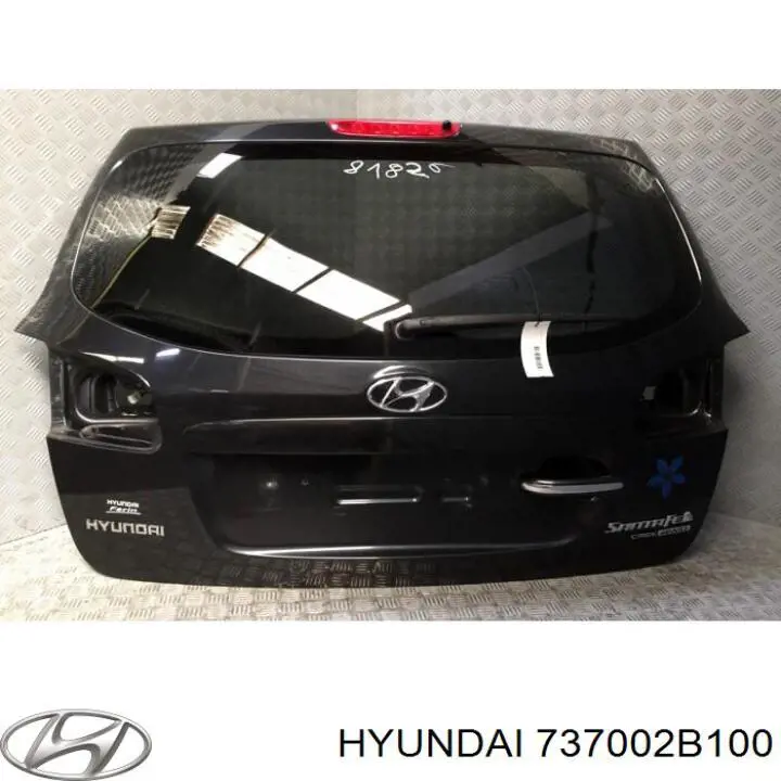 Двері задні, багажні (3-і)/(5-і) (ляда) Hyundai Santa Fe 2 (CM) (Хендай Санта фе)